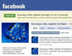 Блог комиссии по делам ЕС на портале Facebook