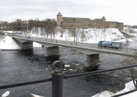 Мост "Дружба" между Нарвой и Ивангородом