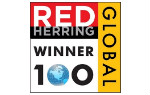 Red Herring top 100 logo