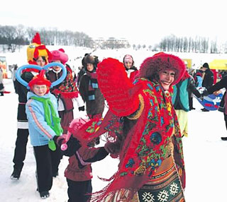 Небывалая Масленица на Певческом поле в Таллине