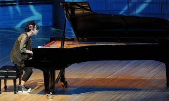 Очаровательная и виртуозная пианистка Хироми из Японии. Фото: Scanpix/ИТАР-ТАСС